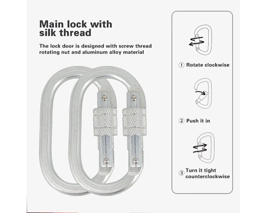 Steel Lock Carabiner